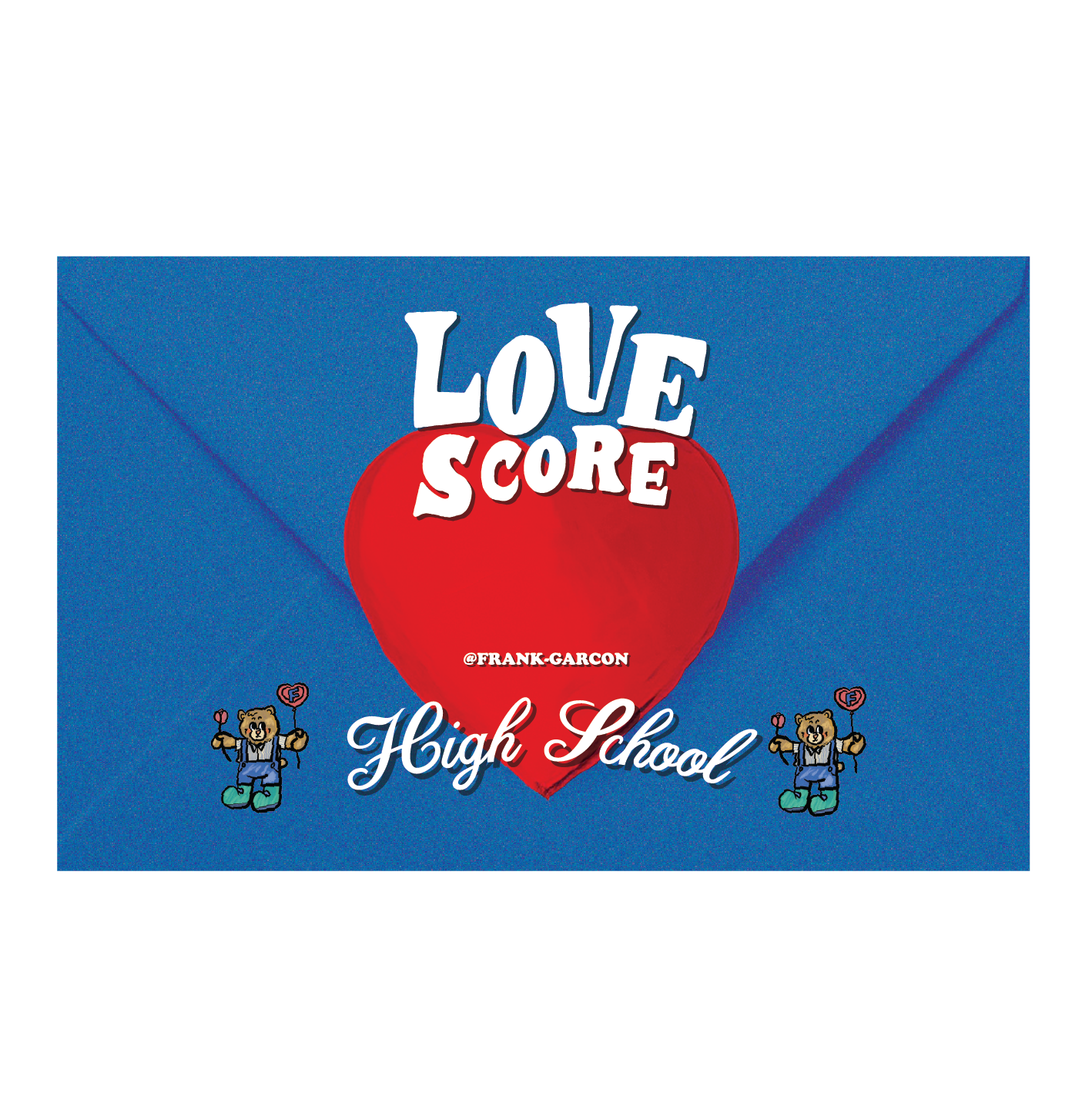 Love Score Letter POSTCARD