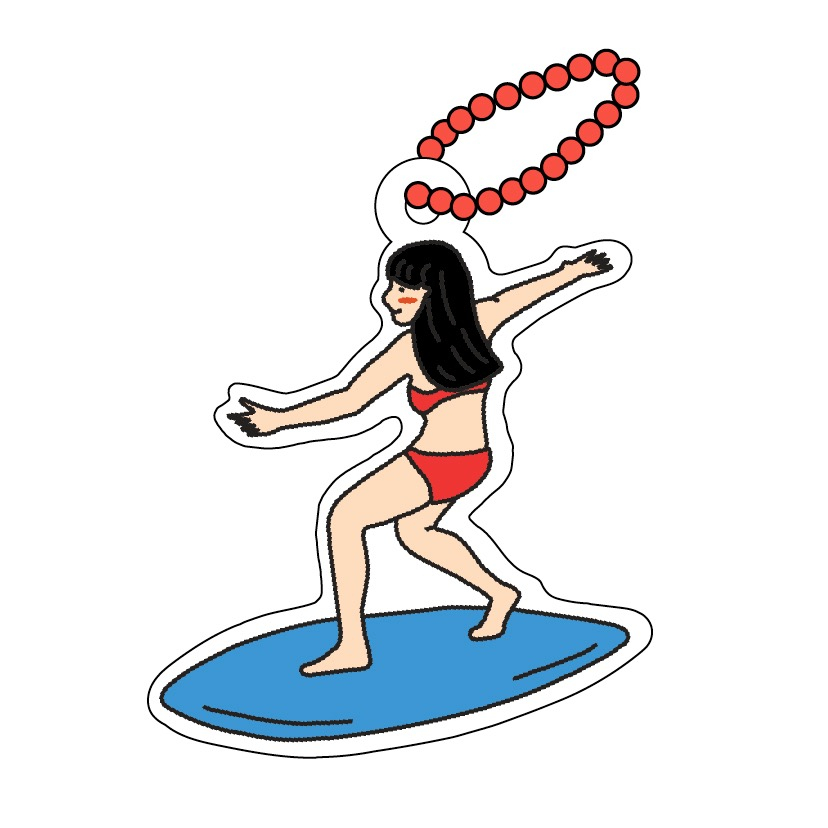 Keyring - Surf Girl 3