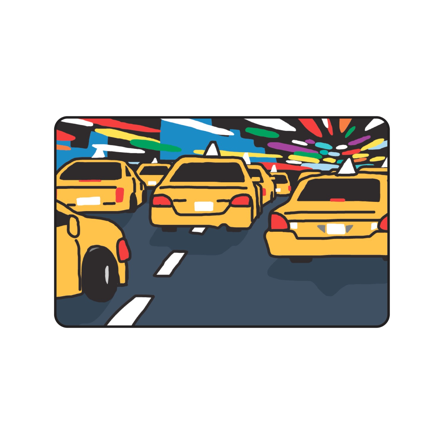 Card Sticker - Night Cab