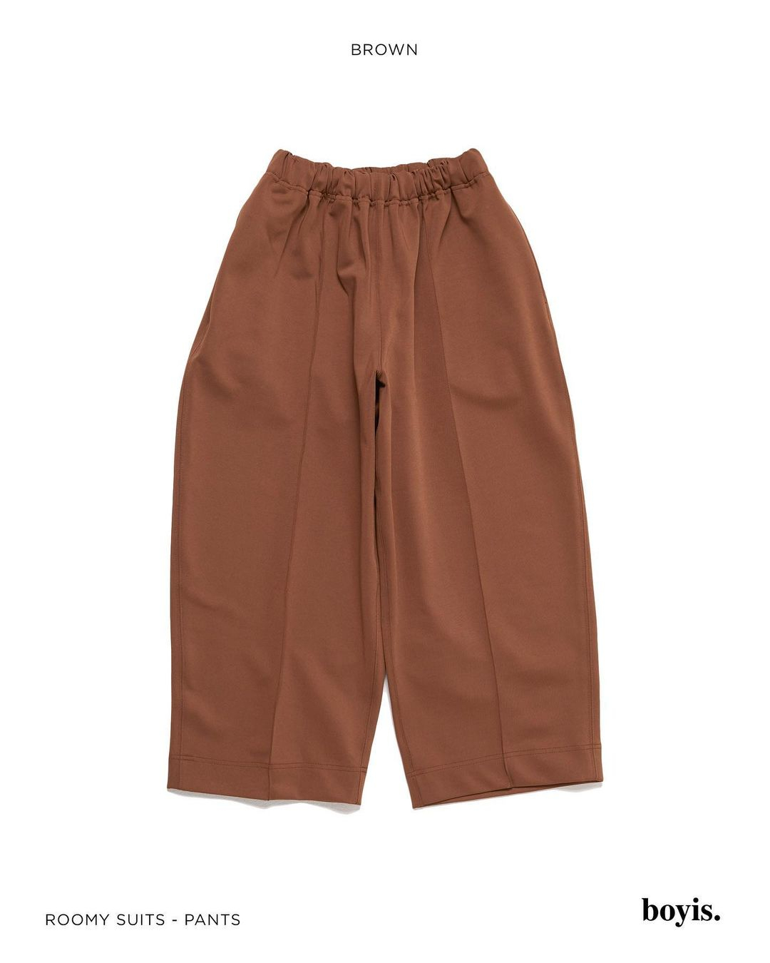 Roomy Suits Pants (Brown)