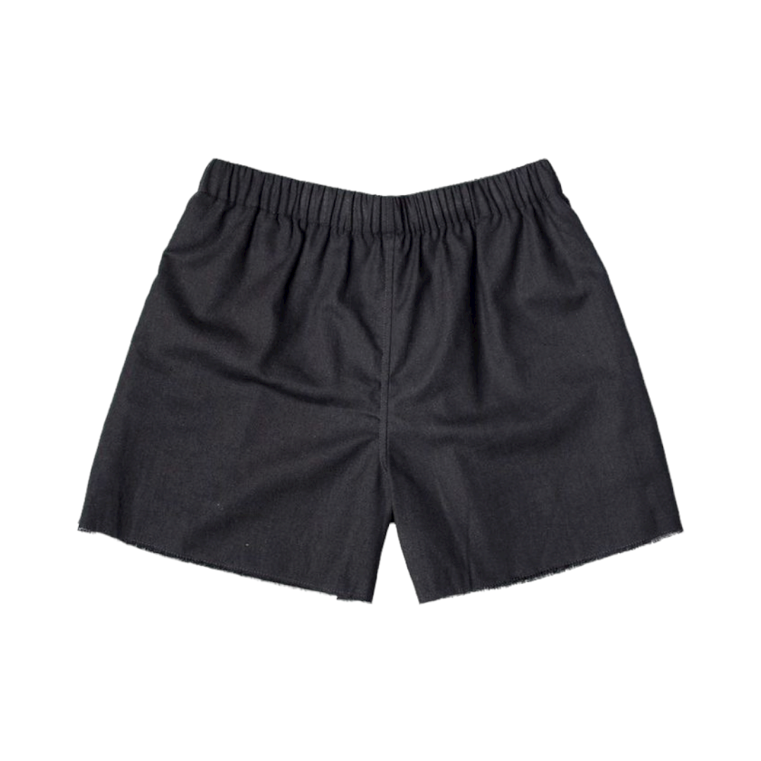 Raw-Cut XS Shorts in Black