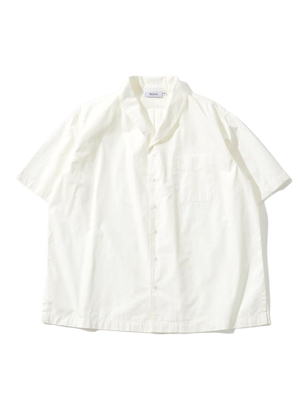 Shawl Collar Shirt (White)