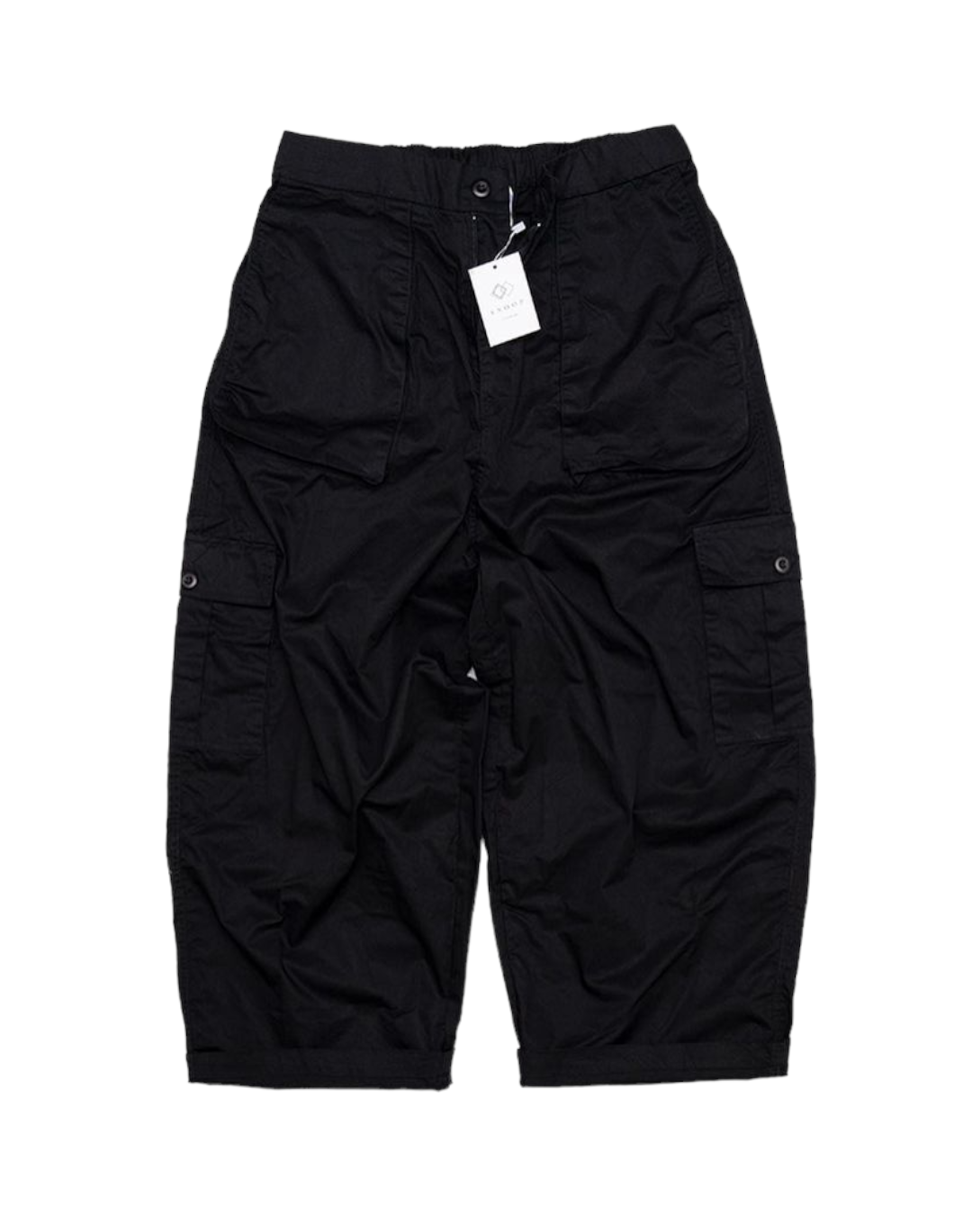 Wide Cargo Outdoor Trousers (Black)