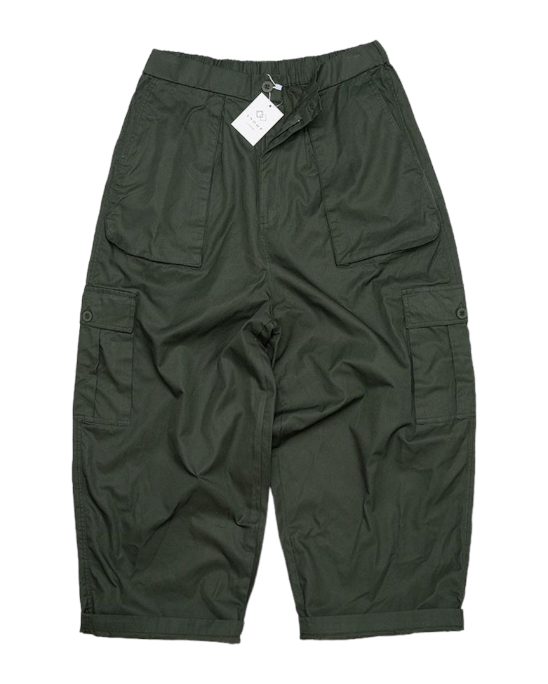 Wide Cargo Outdoor Trousers (Green)