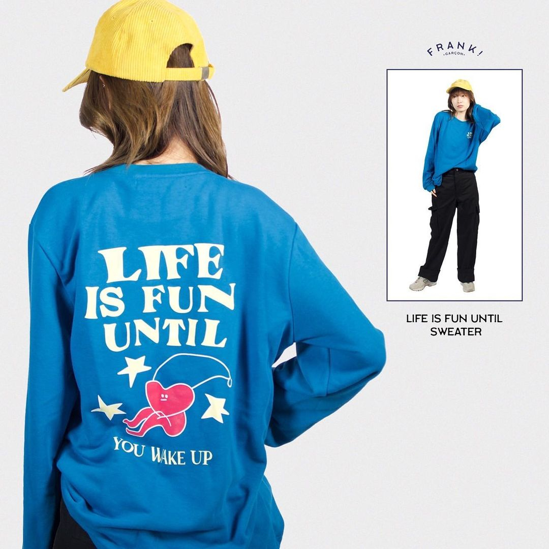 Life Is Fun Until Sweater (Blue)