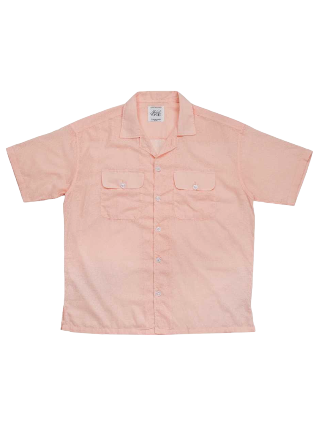 CLUB ✿ 02 Floral-Sheer Resort Shirt in Peach Pink