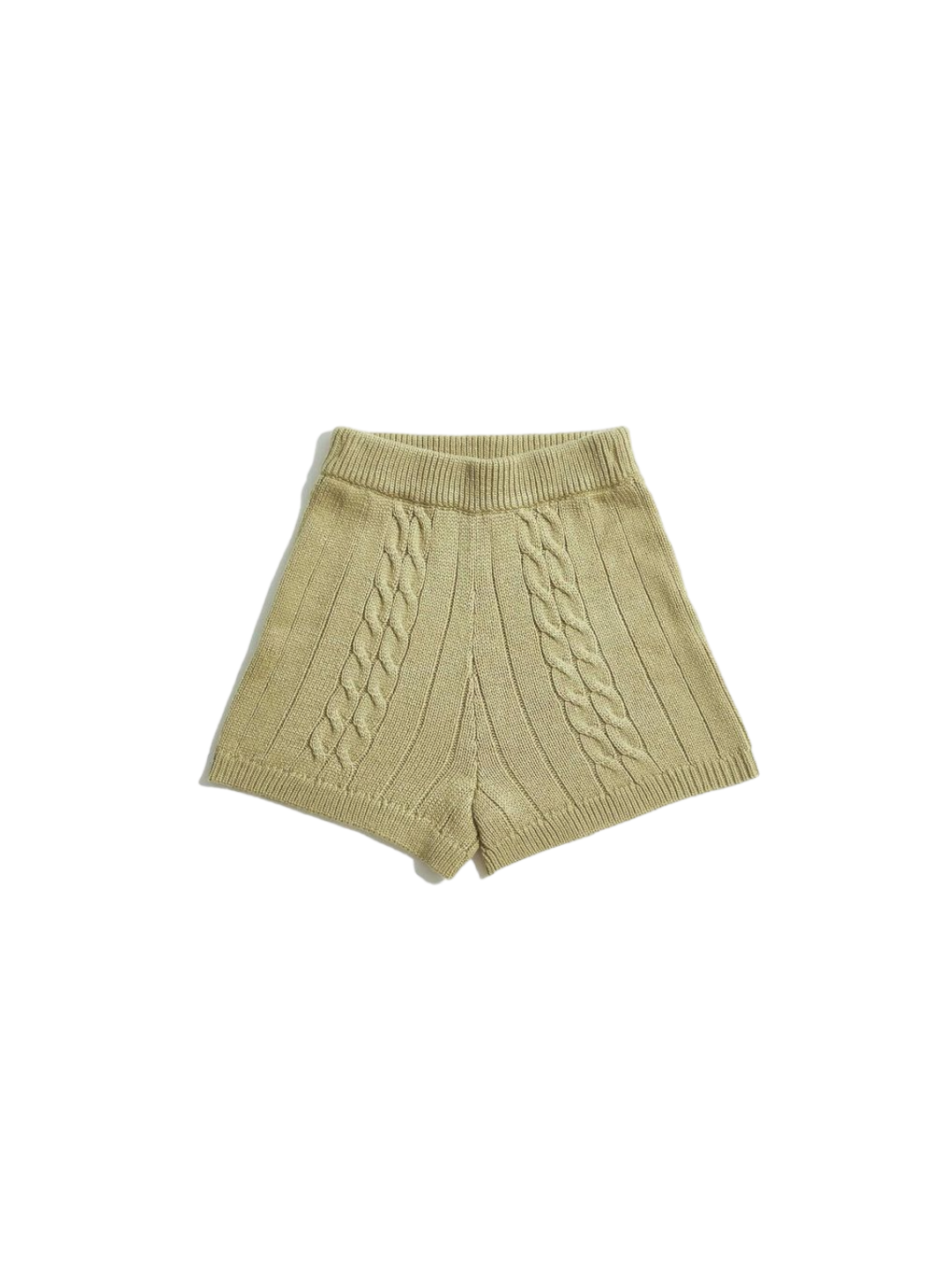 Madmatter / Knitcircle Cable Knit Shorts (Olive)