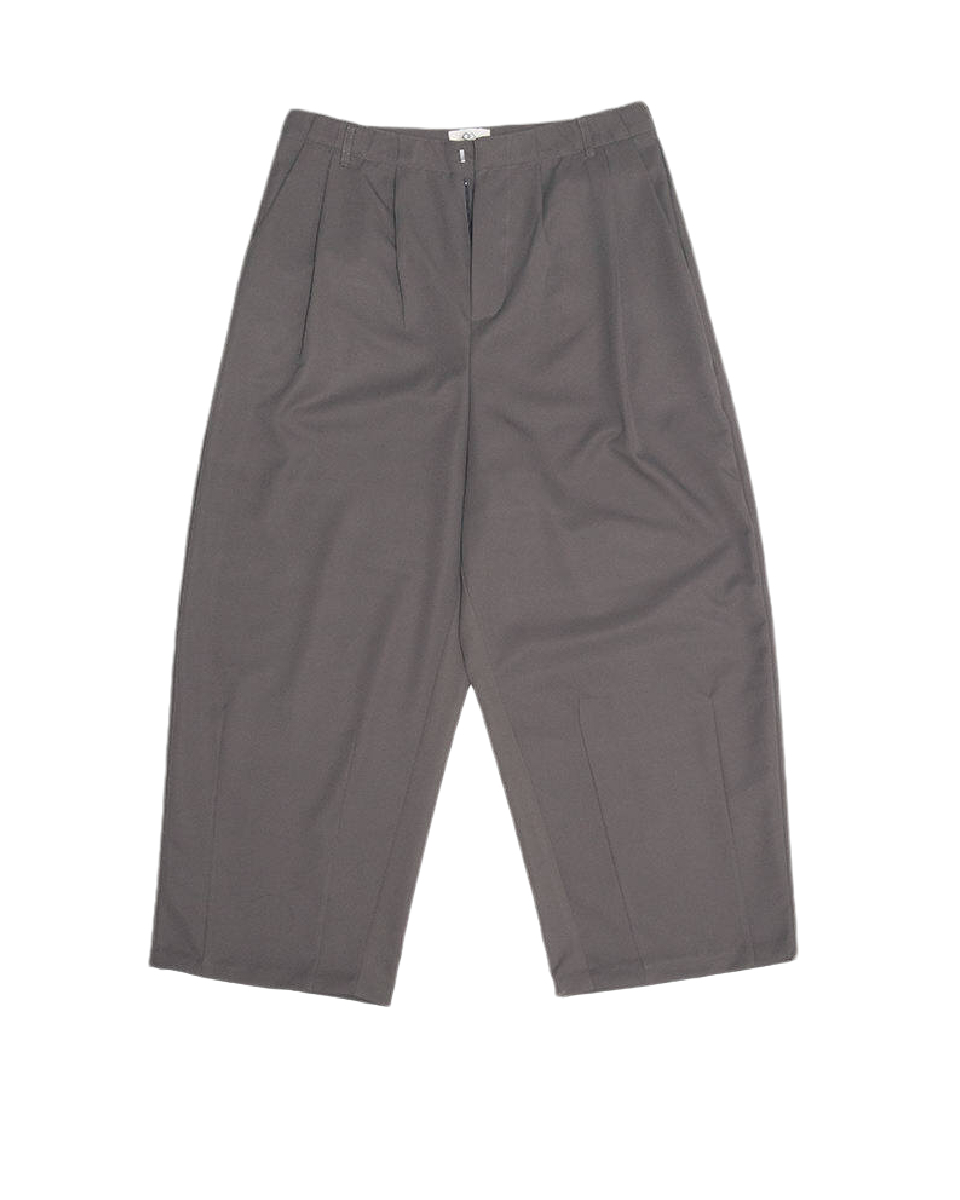 Wide Ankle Trousers (Grizzle Gray)