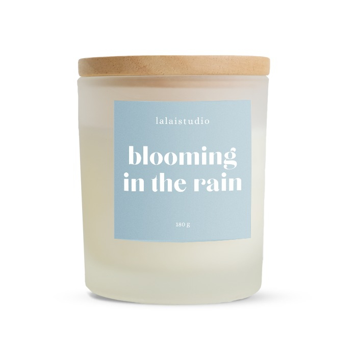 "Blooming in the Rain" Candle (180g.)