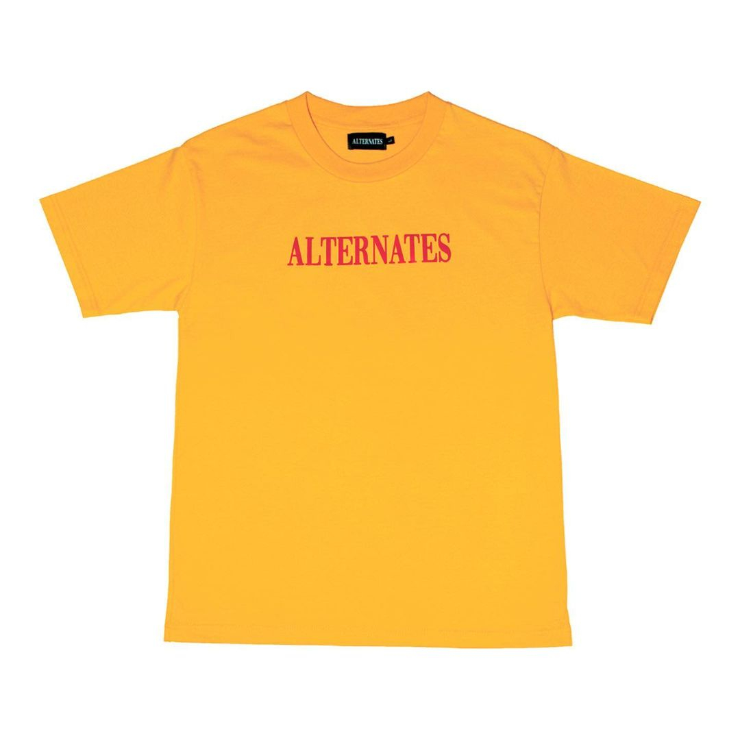 Logo Text T-Shirt (Yellow)