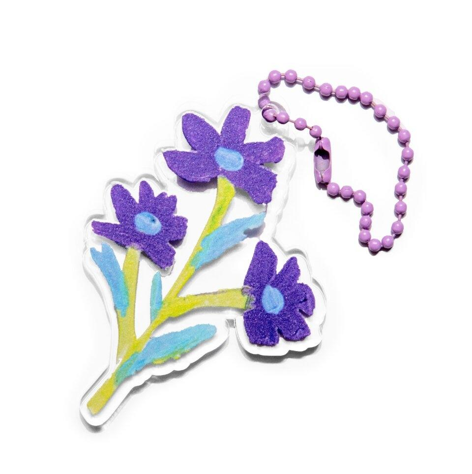 Keyring : Violet Flower