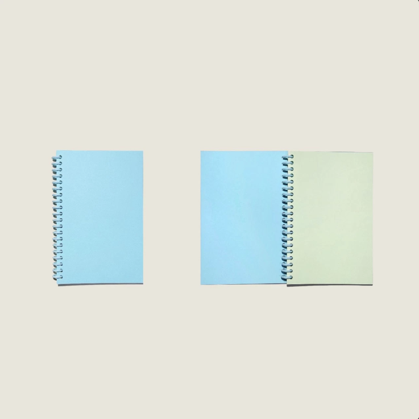 Color Notebook | Baby blue-tea green