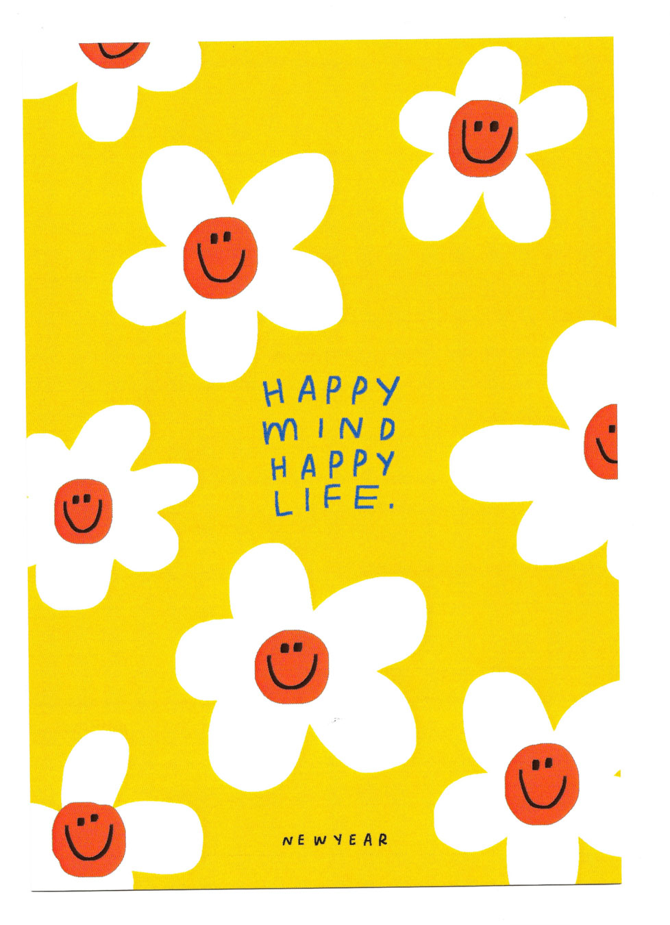Frank Garcon - Happy Mind Happy Life Postcard