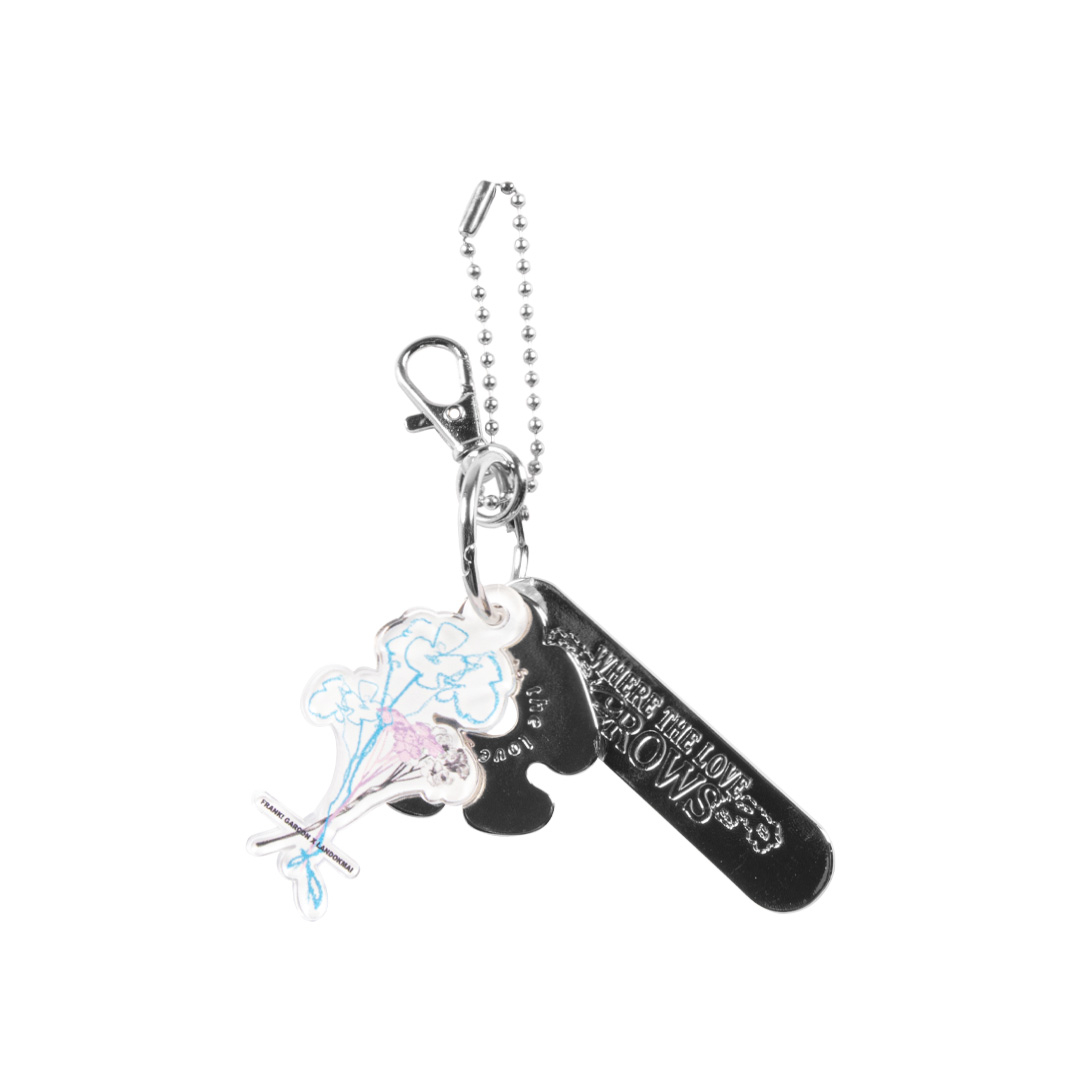 Blue Flower Keychain