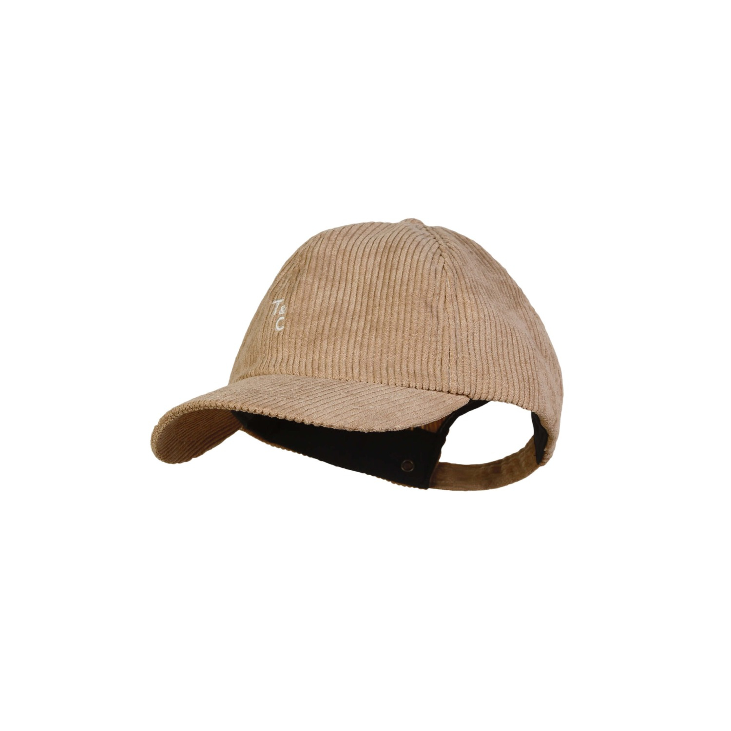 Cord Short Brim Cap (Brown)