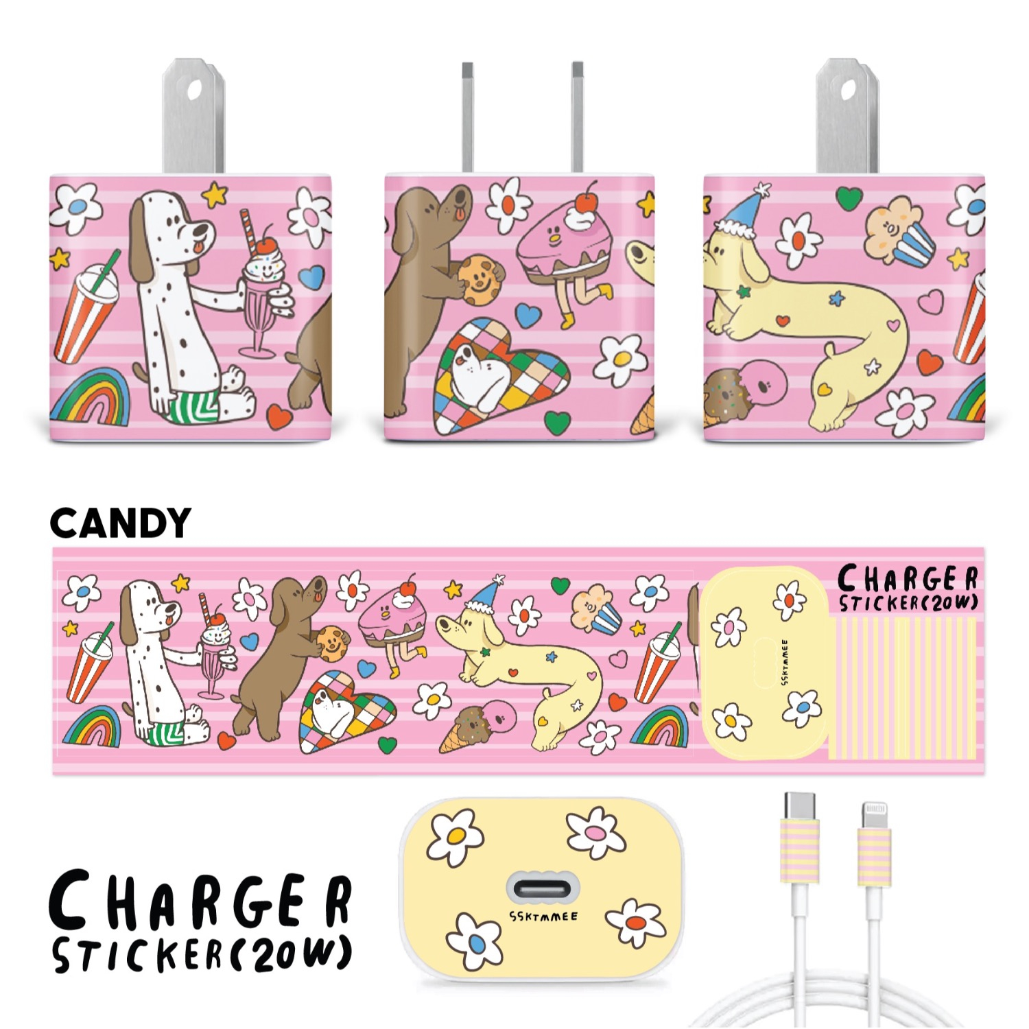 Charger Sticker - Candy