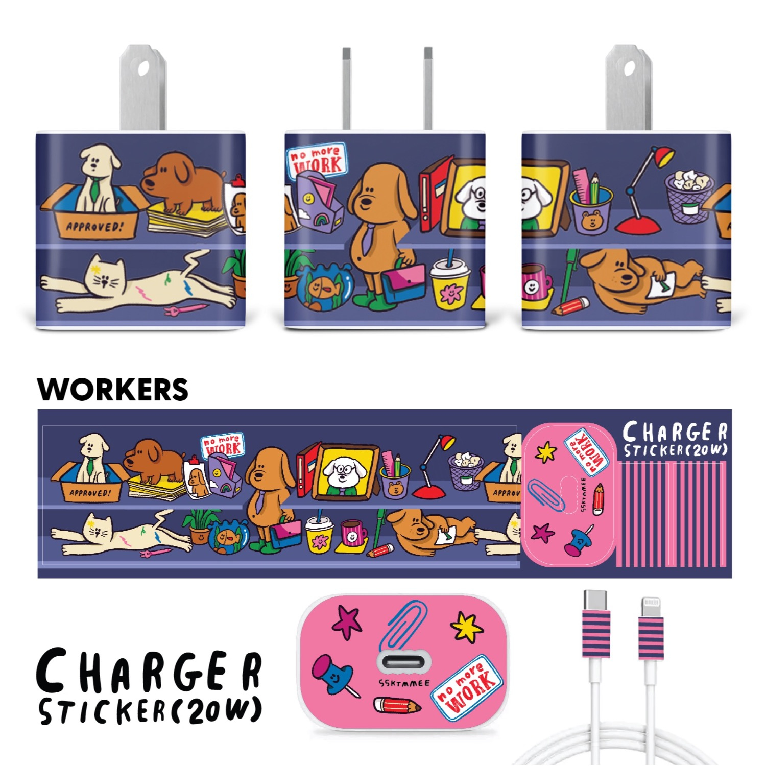 Charger Sticker - Workers