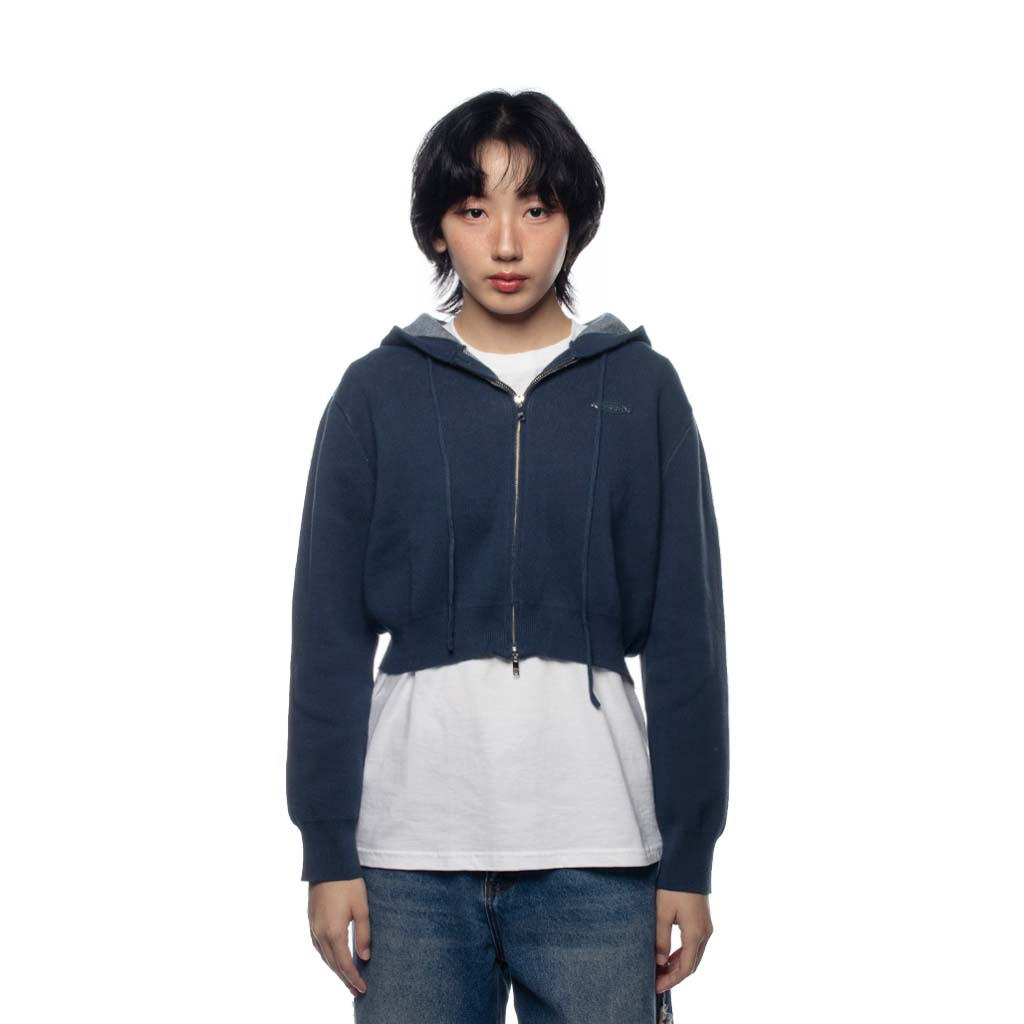 "Cielo" Knit Sweater-Navy