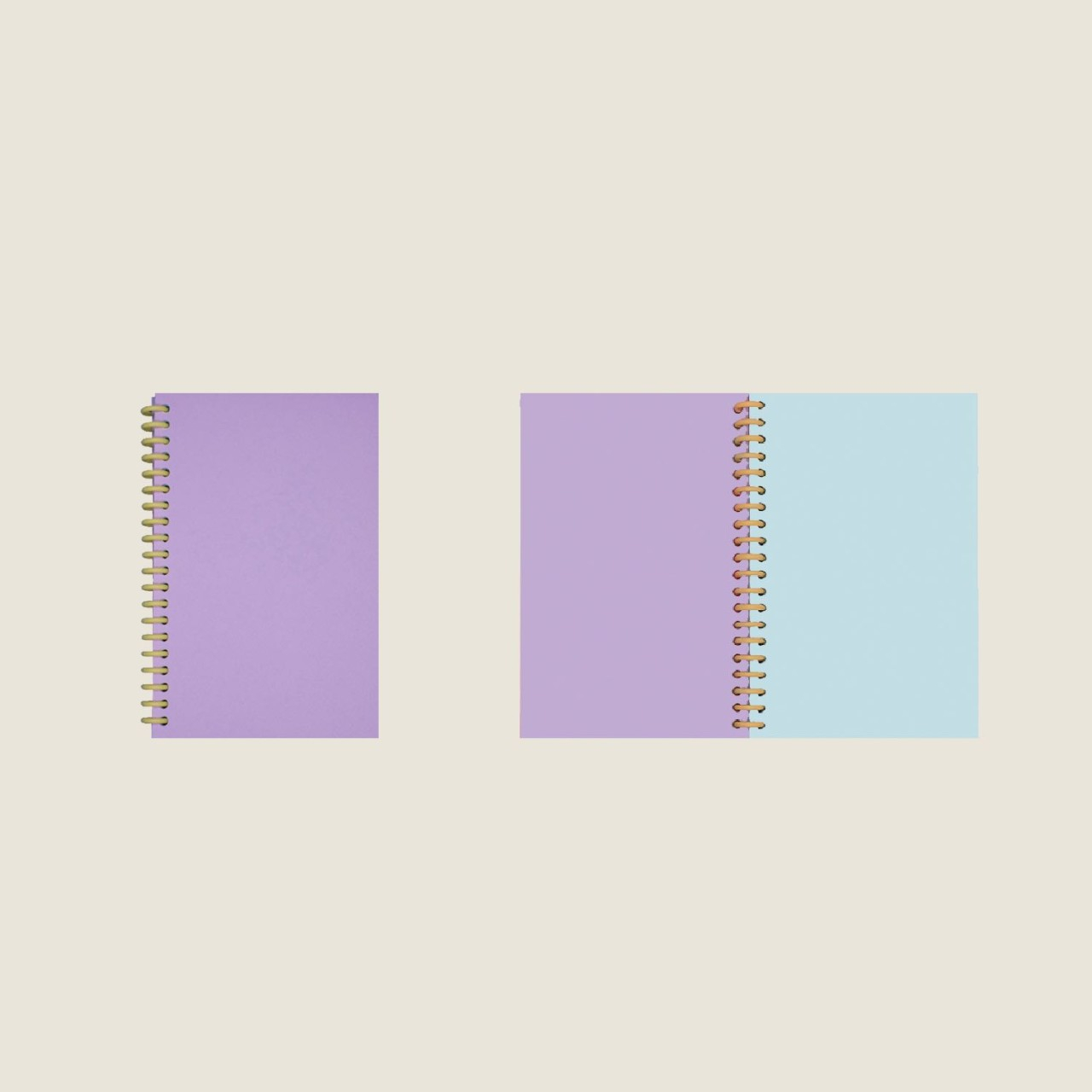 Color Notebook : Lilac-baby blue