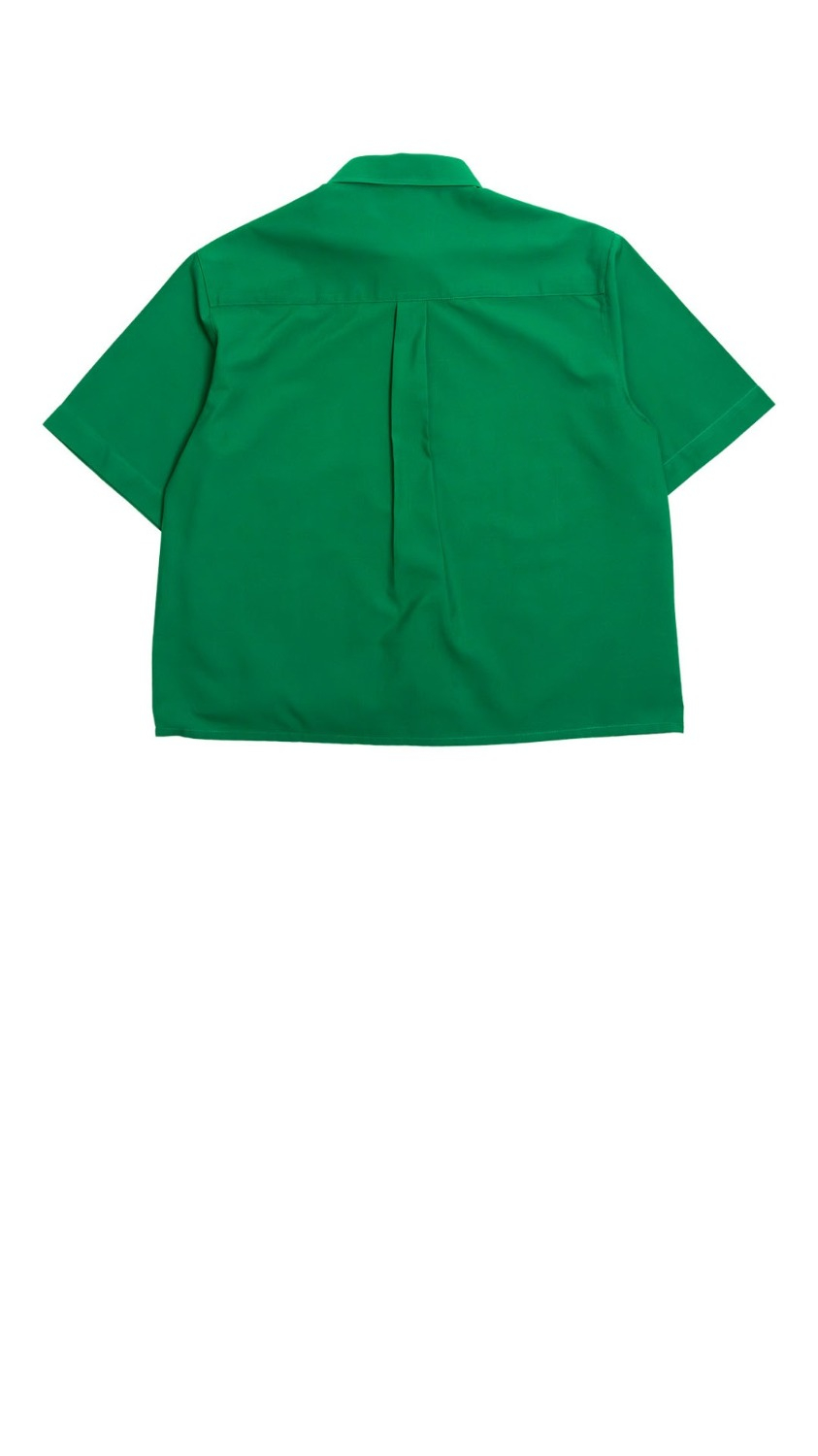 Crop Cuban Shirt (Green)