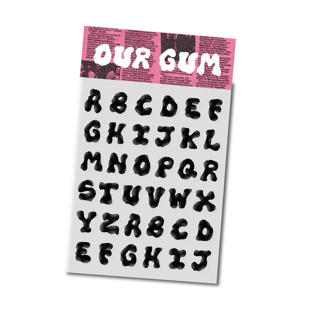 Our Gum Sticker (Black)