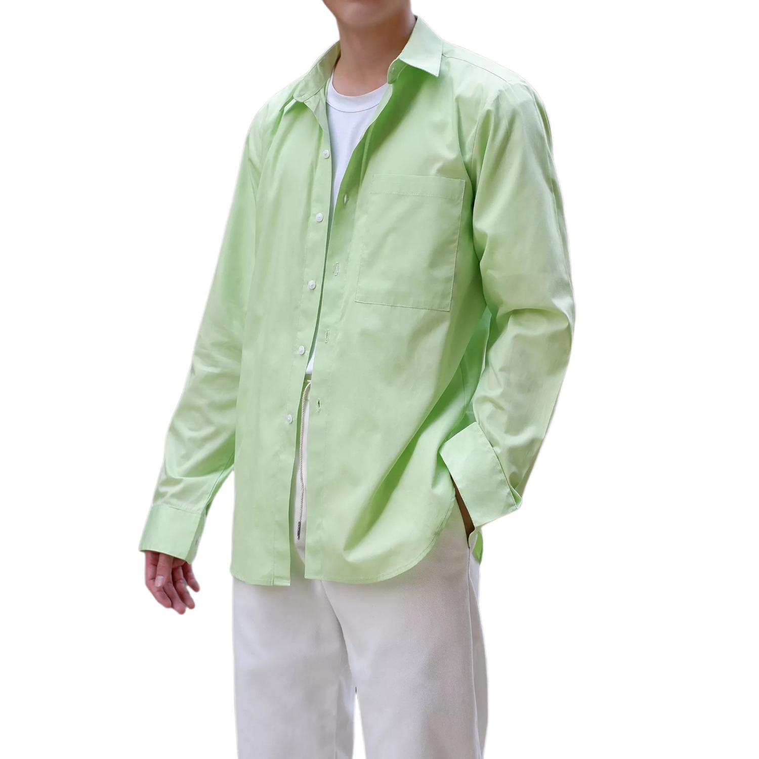 Curve Long Shirt (Neon Green)