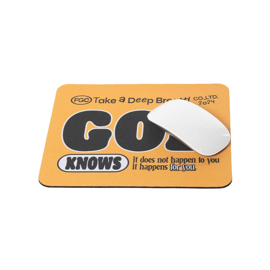 GOD KNOWS MOUSE PAD