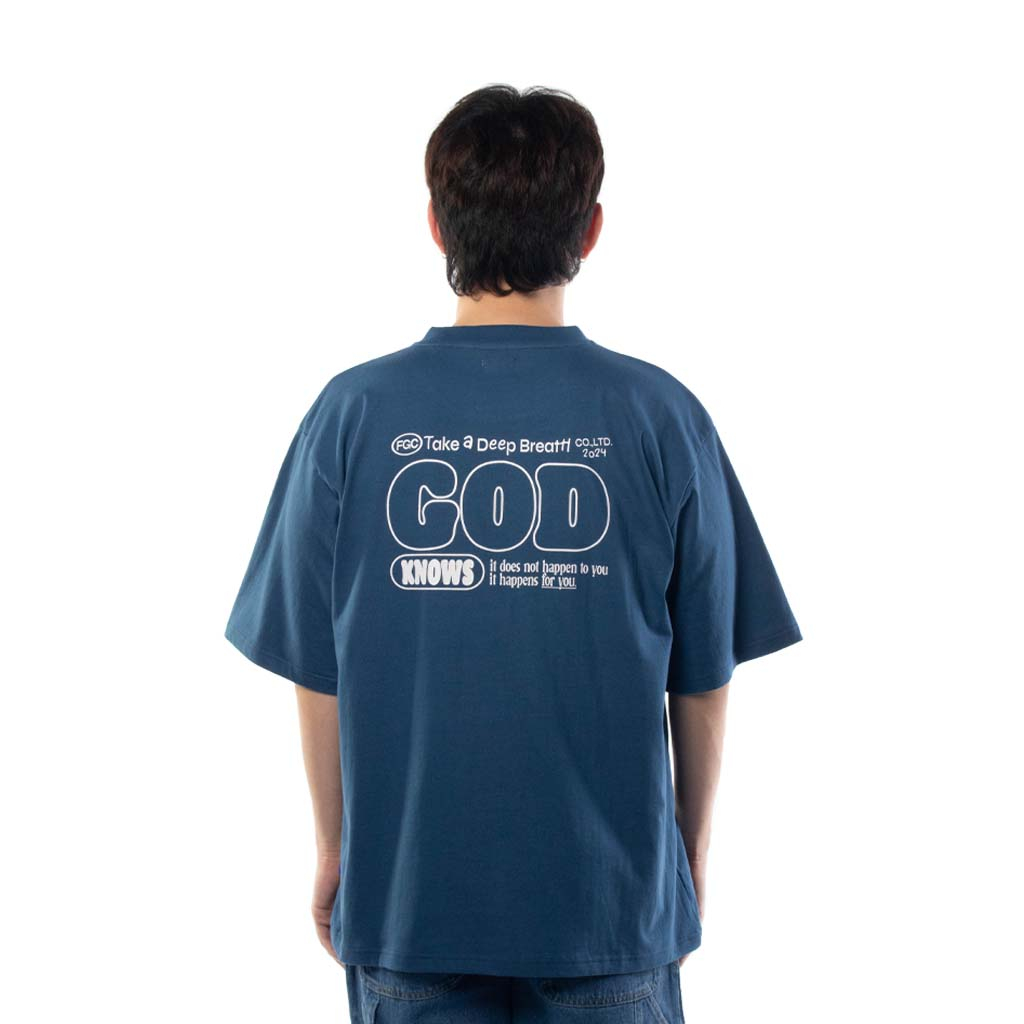GOD KNOWS TEE (DEEP BLUE)