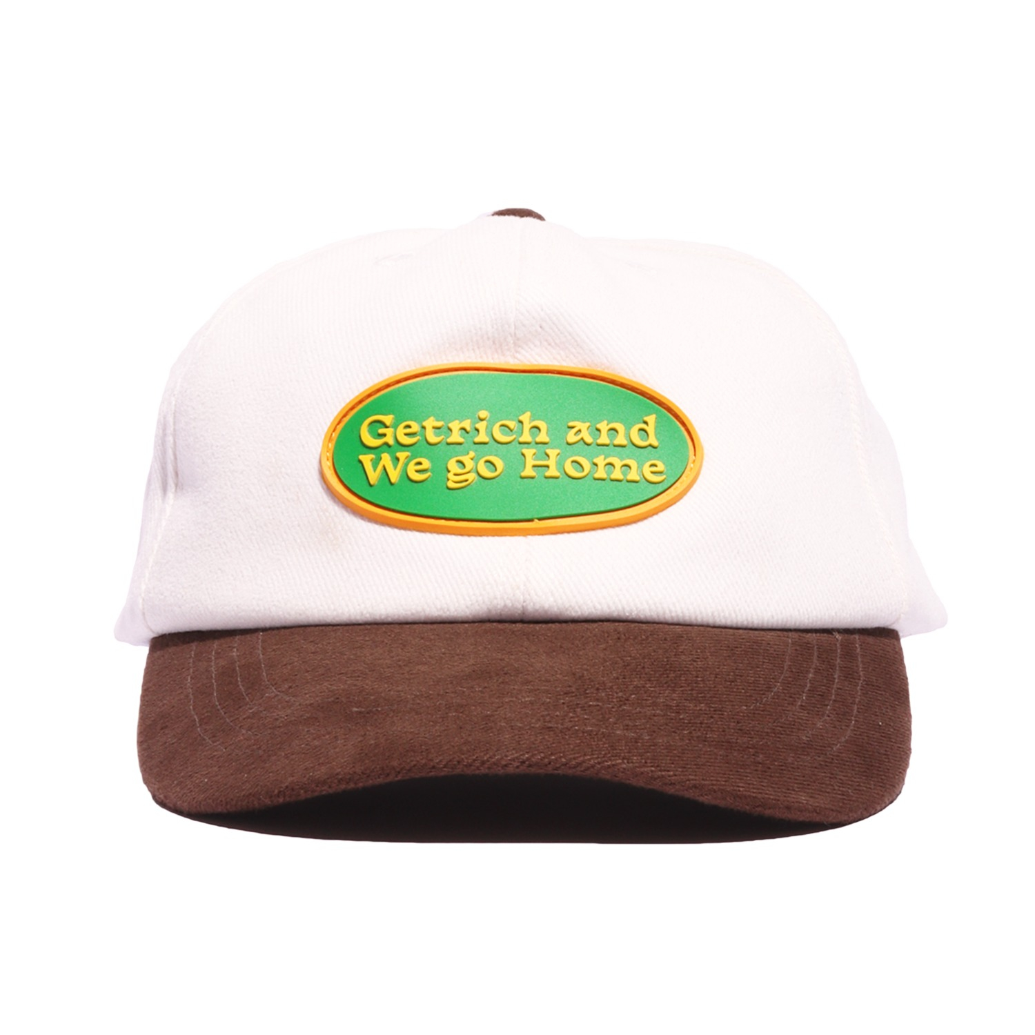 "Getrich and we go home" Cap : Off-white