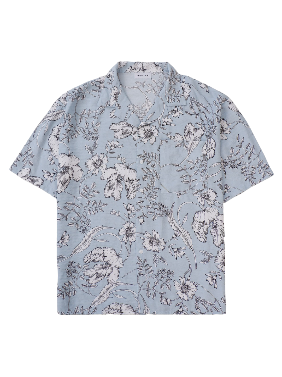 Floral Hawaii Shirt (Blue)