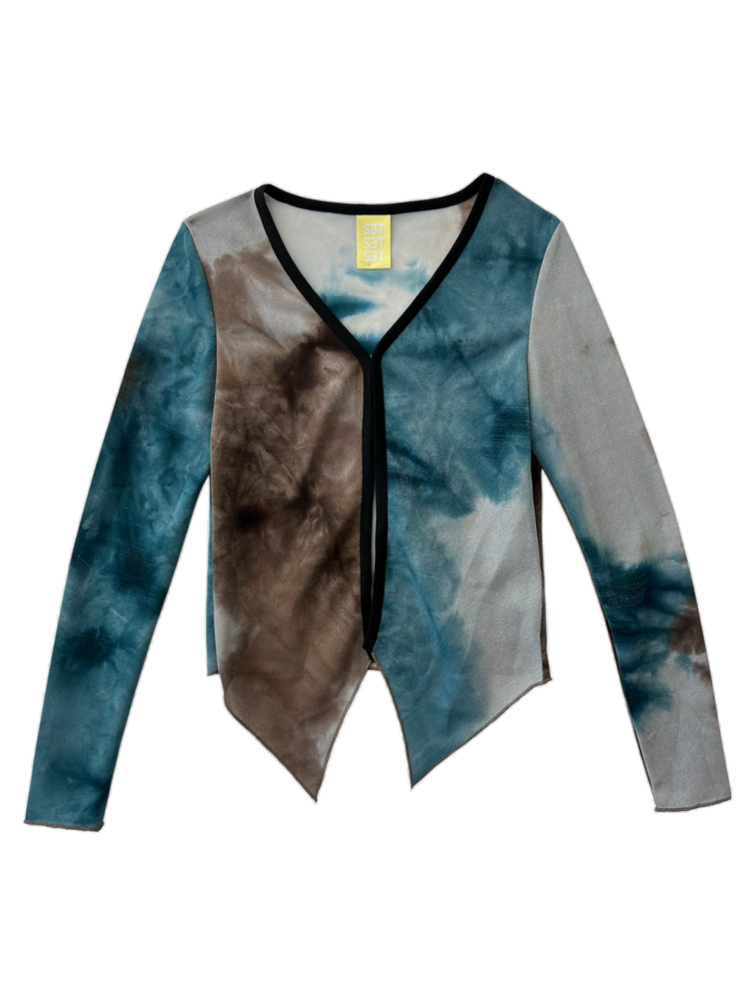 WATER COLOR KNIT CARDIGAN (BLUE)