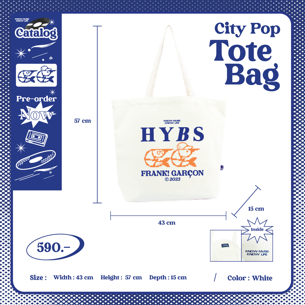 FRANK GARCON x HYBS : CITY POP TOTE BAG