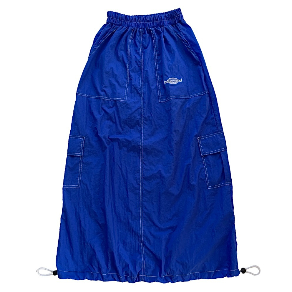 BFF Nylon Cargo Skirt (Blue)