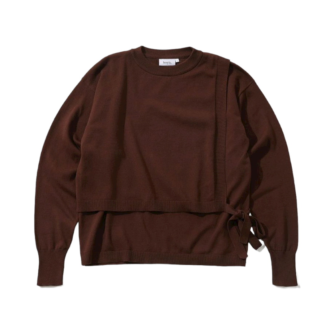 Knit Lounge Tops (Brown)