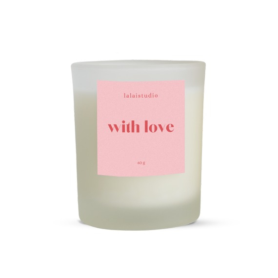 "With Love" Candle
