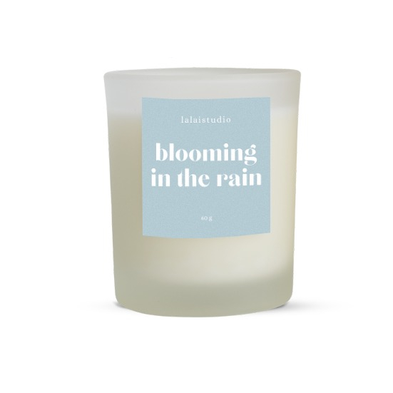 "Blooming in the Rain" Candle