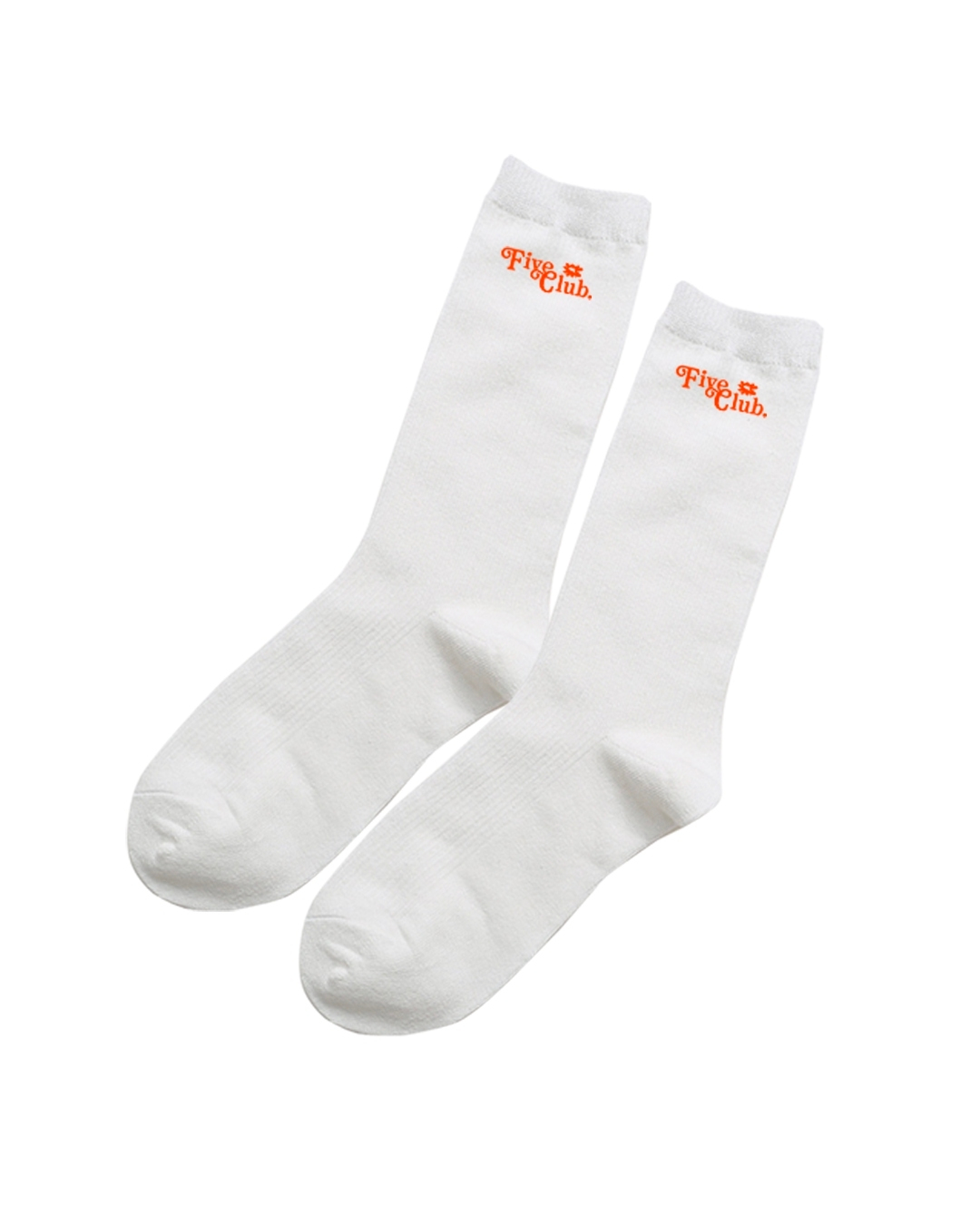 Super.5 Five Club Sock (White-Orange)