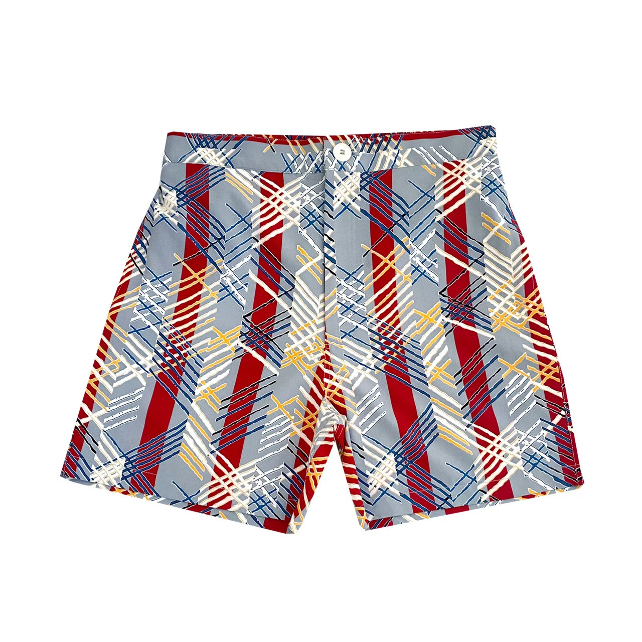 Weaving Striped Shorts (Ruby Red)