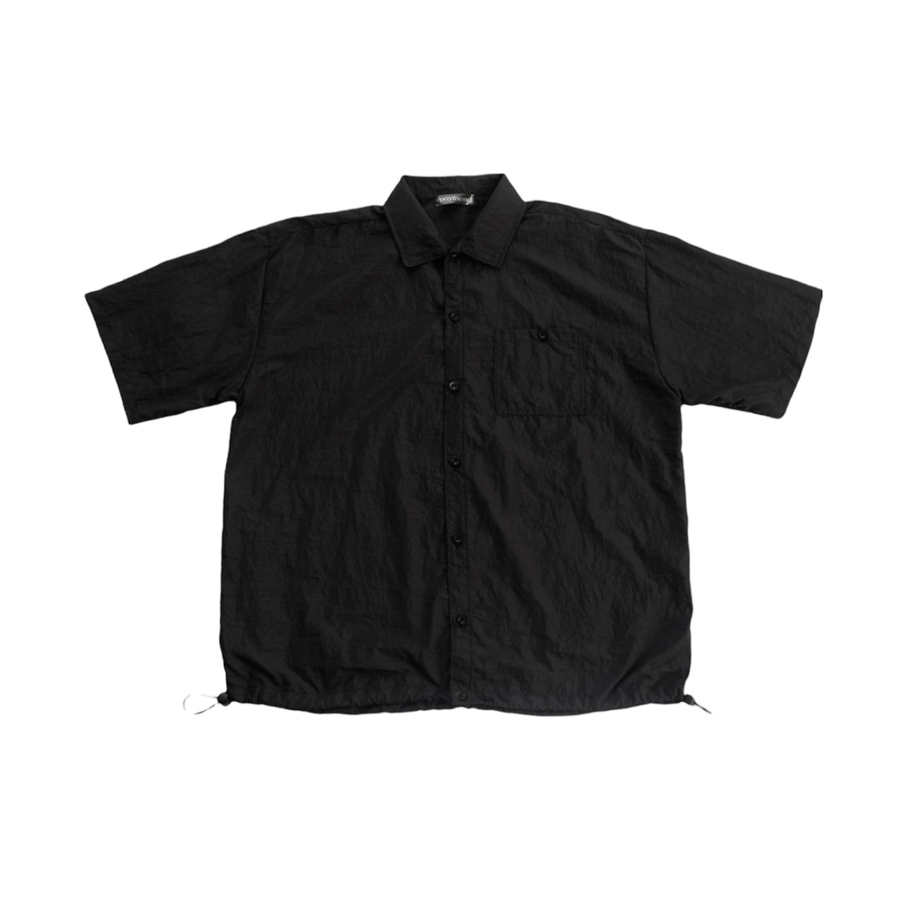 Nylon Windbreak Shirts (Black)