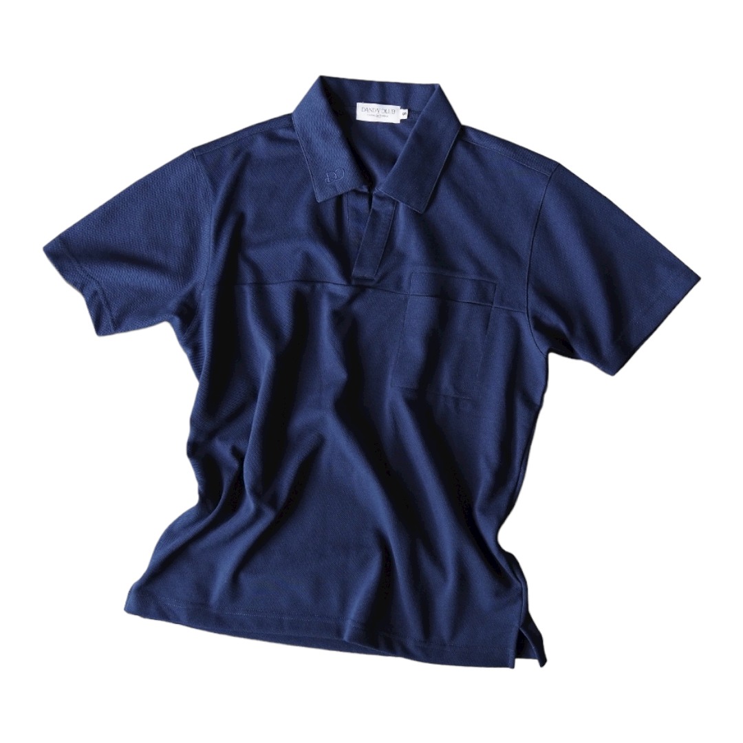 Dandy Pocket Polo Tee (Classic fit / Navy blue)