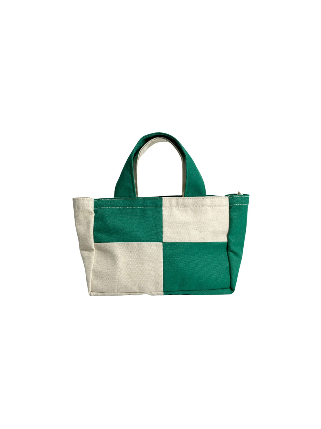 Hand Bag (Beige/Green)