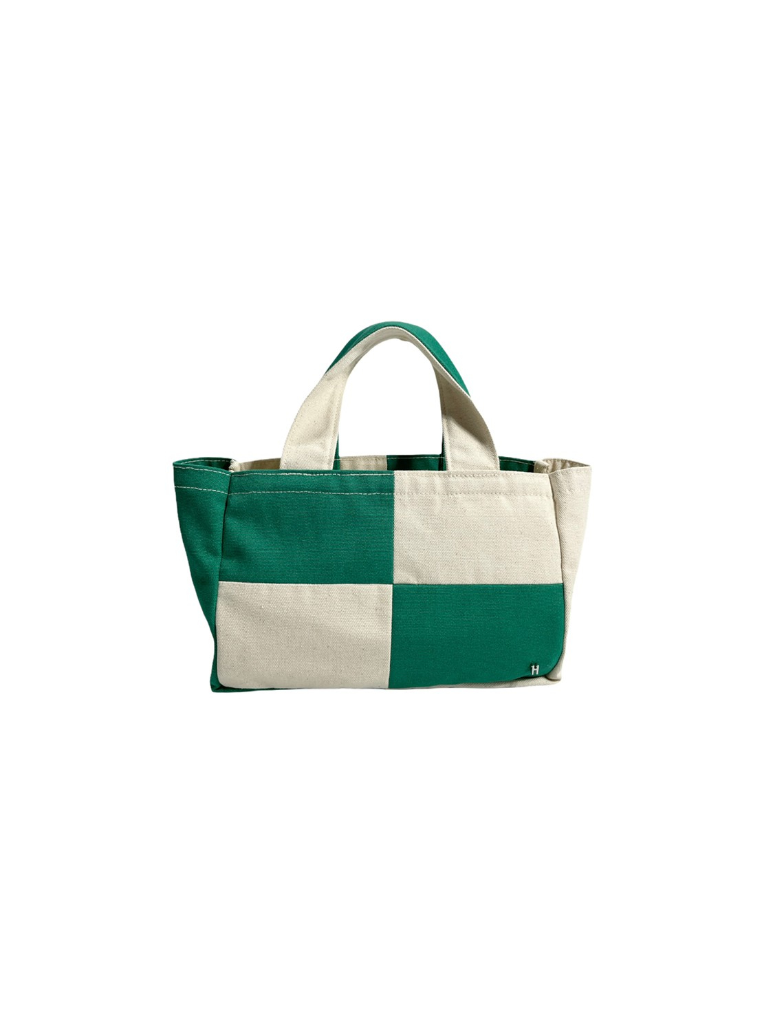 Hand Bag (Beige/Green)