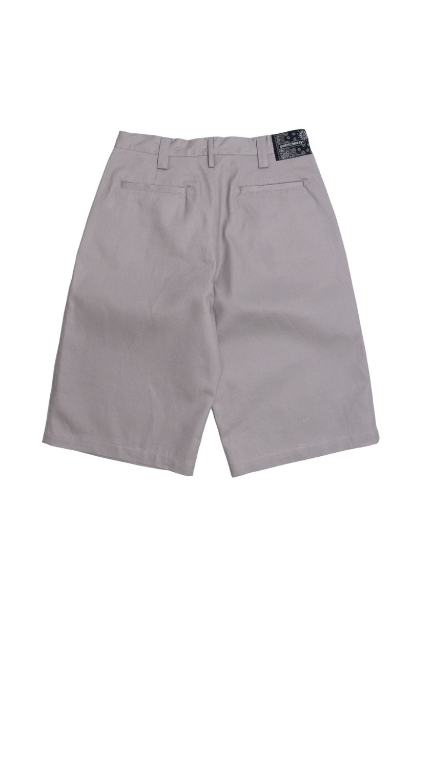 Loose Straight Cotton Shorts Gray | Formalboy