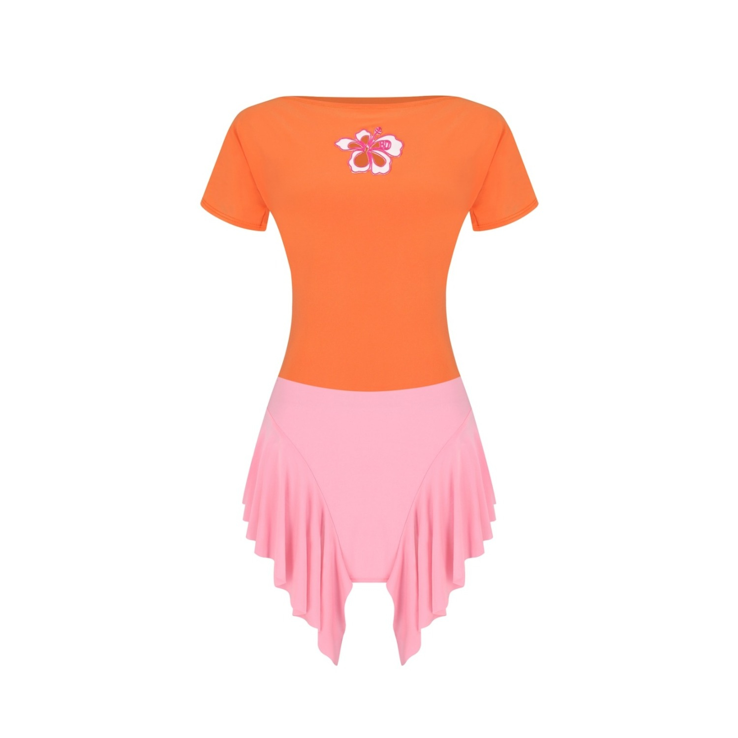 Pink Hula Mini dress (Orange)
