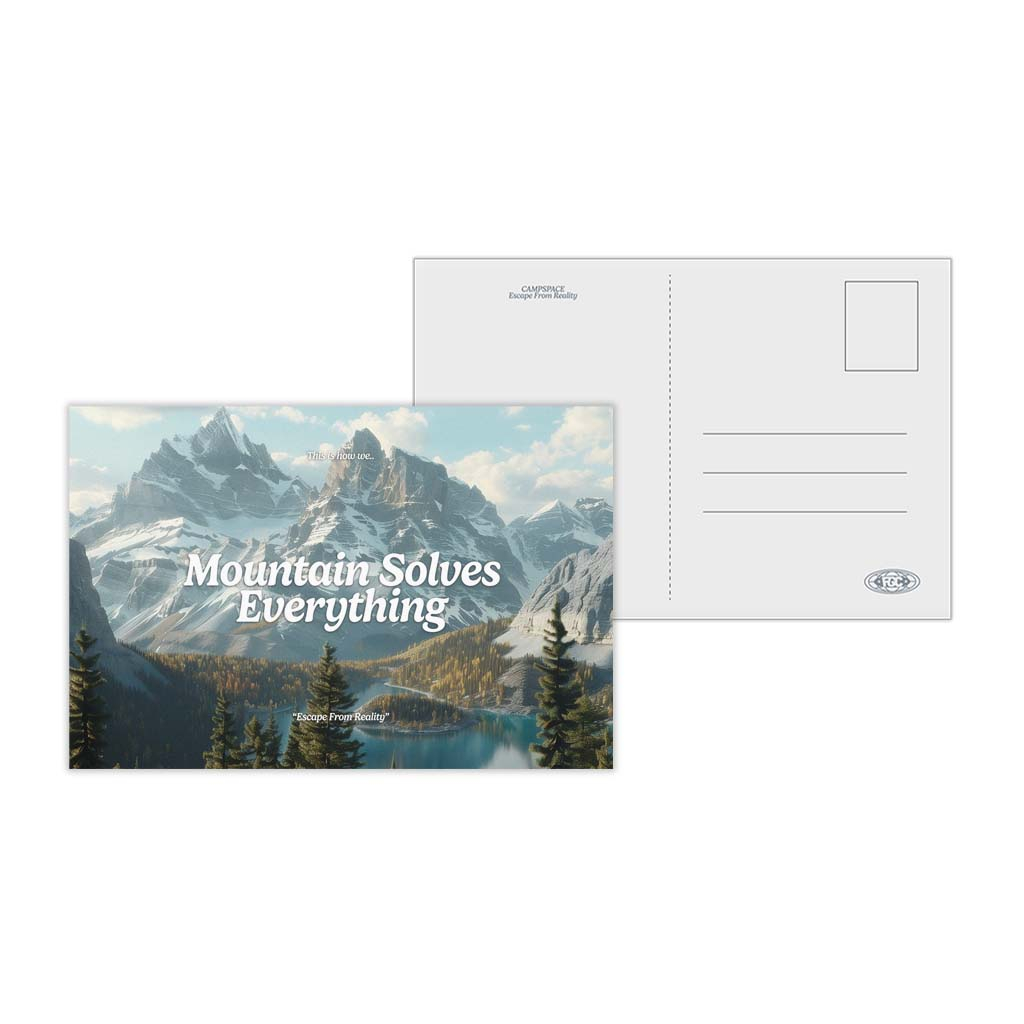 Mountain Solves  Everything Postcard