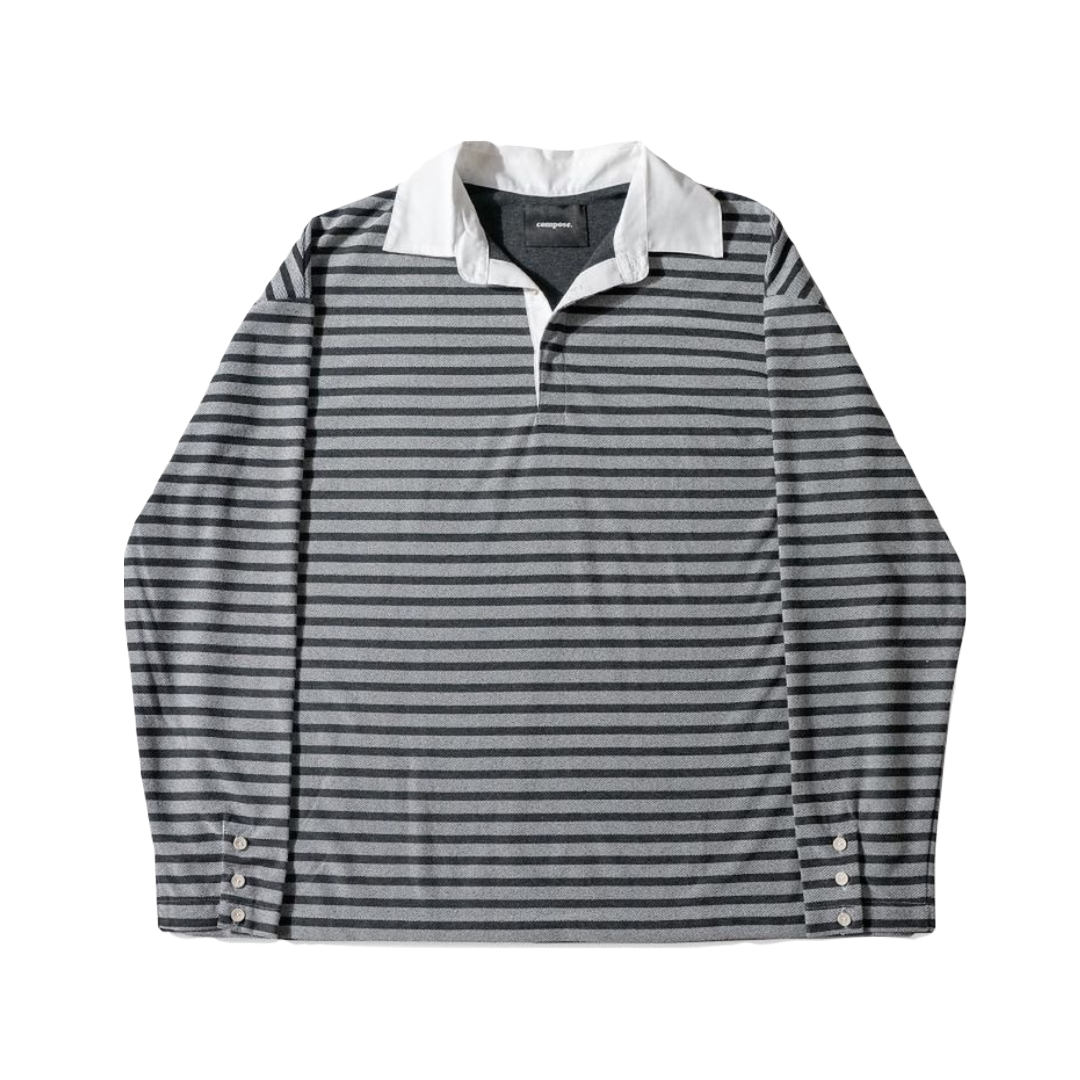 Relaxed Rugby Shirt in Striped