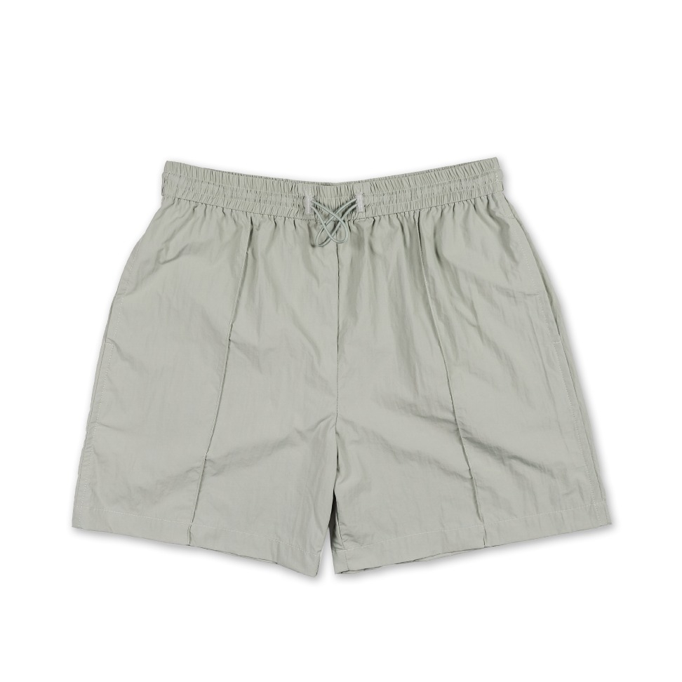 Nylon L/S Shorts in Sage Green