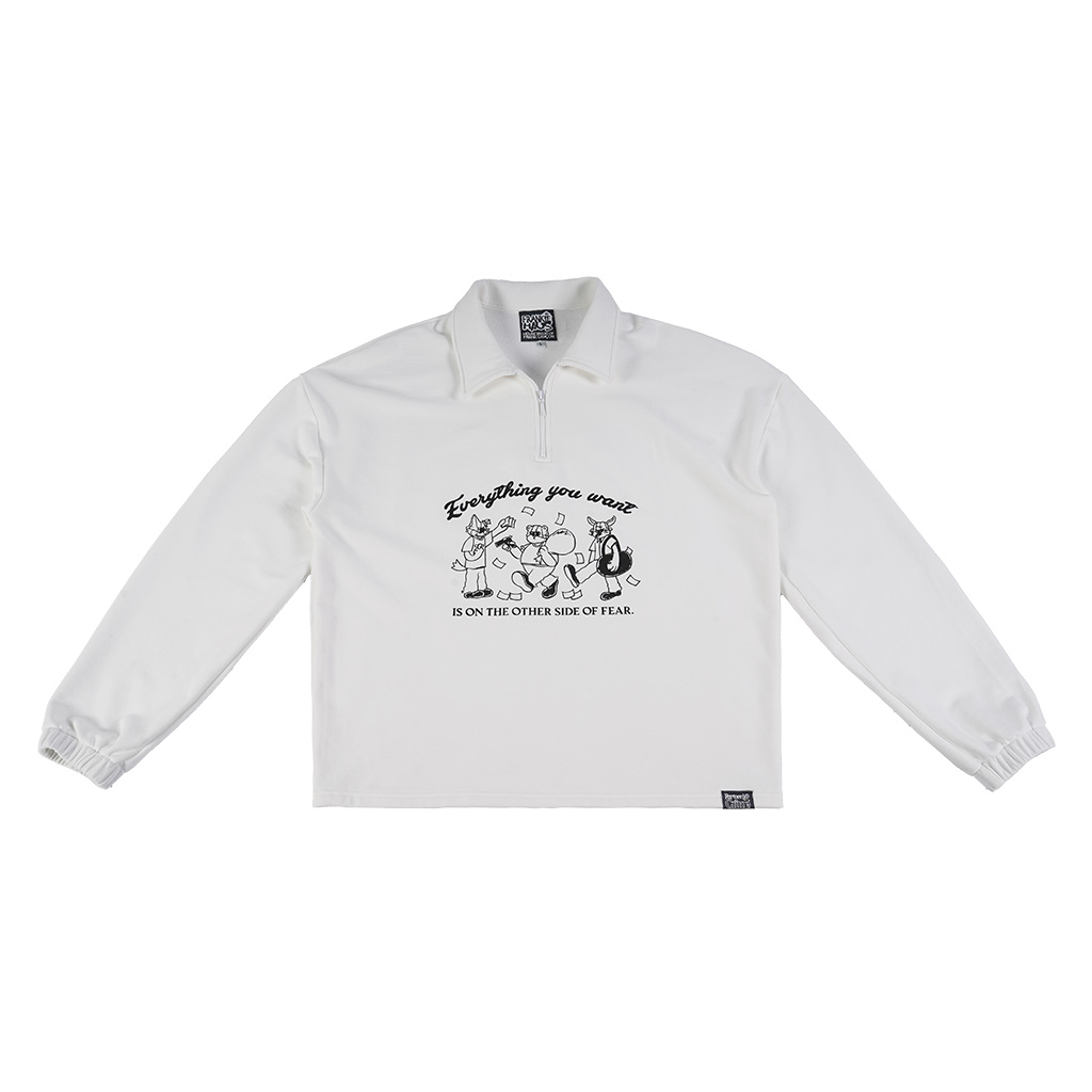 Partner In Crime Zipper Polo Sweater