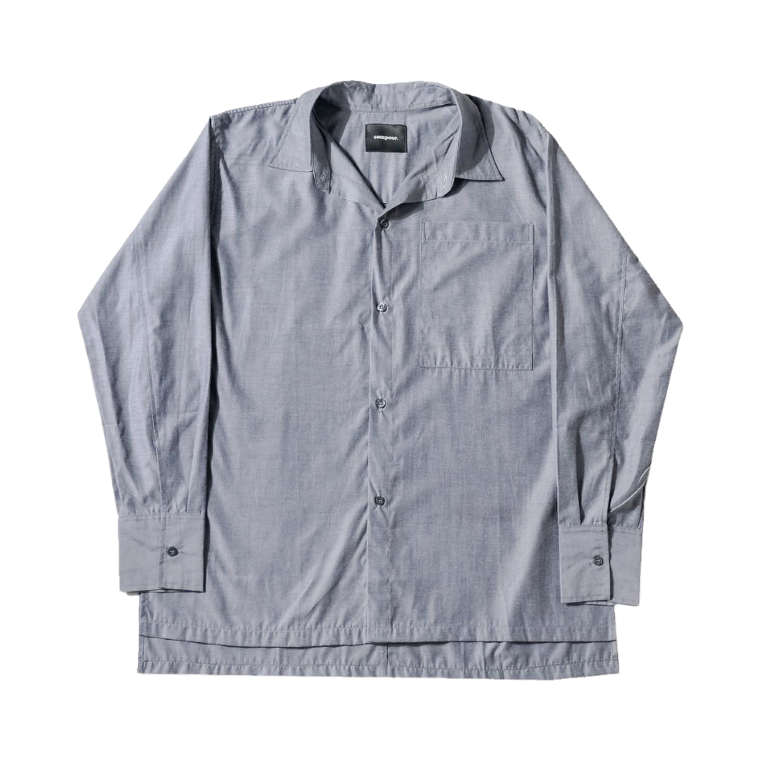 Oxford Relaxed Shirt in Denim Blue