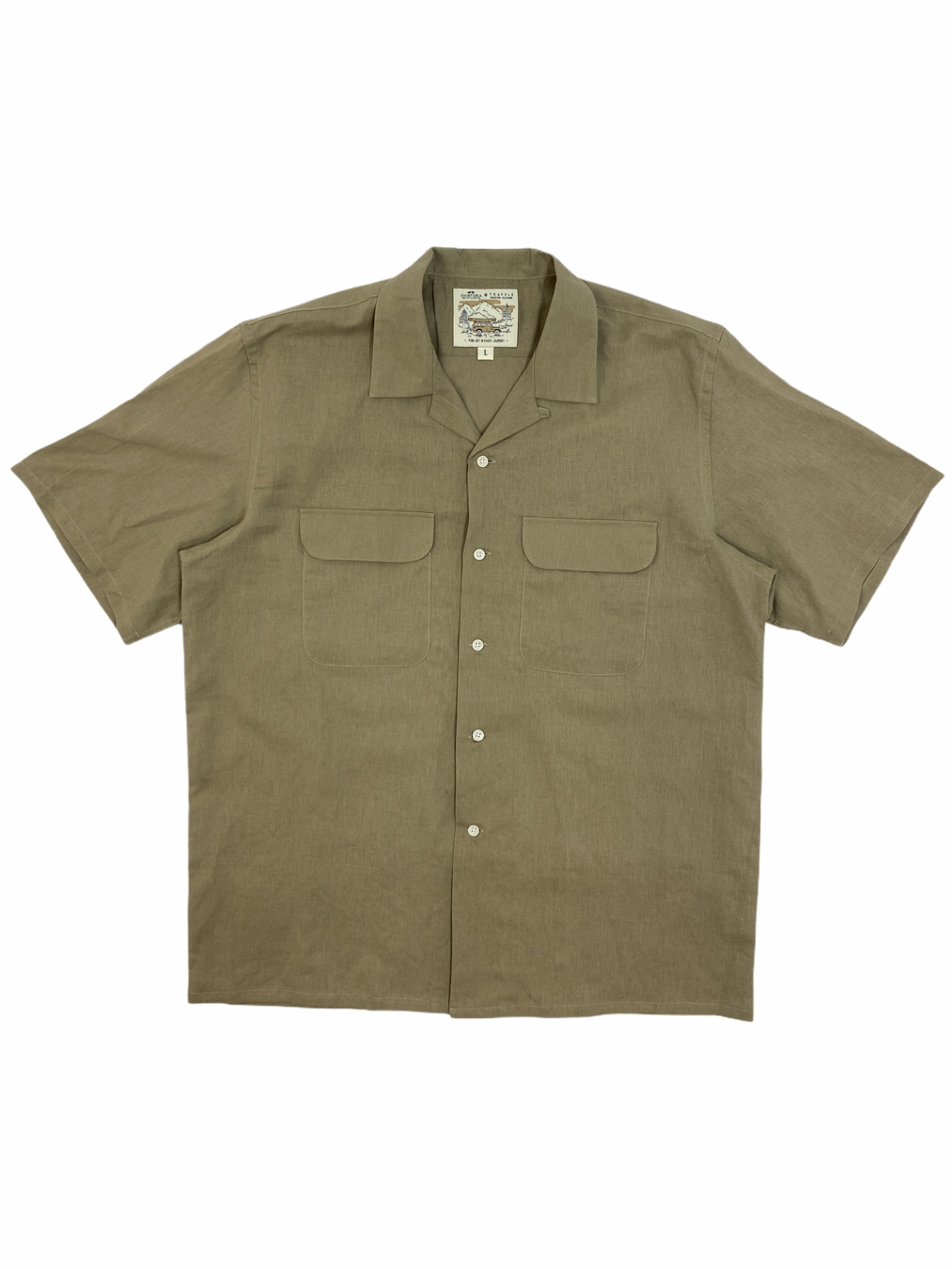 Short Linen Shirt (Green)